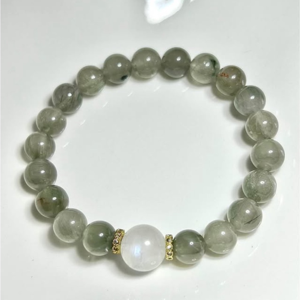 Green Rutilated Quartz Bracelet | Gifting Mother’s Day